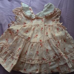 Janie and Jack Pink Floral Baby Dress